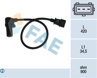 Датчик частоти обертання, керування двигуном FAE 79073 (фото 1)