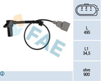 Датчик коленчатого вала FAE 79311