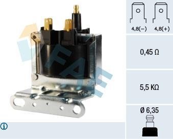 Котушка запалювання FAE 80261