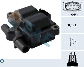 Котушка запалювання FAE 80293