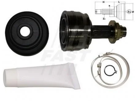 Фото шрус Fiat Punto 93 Зовнішній 55/60/75 FAST FT25004K Шрус Fiat Punto 93 Зовнішній 55/60/75 FAST FT25004K