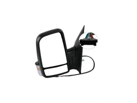Дзеркало ліве електричне 6 пінів короткий.важіль з підігрівом Mercedes Sprinter 906 06-18,VW Crafter FAST FT88339