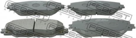 КОЛОДКИ ТОРМОЗНЫЕ ПЕРЕДНИЕ КОМПЛЕКТ FEBEST 0101-ACA30F