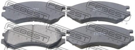 Тормозные колодки передние FEBEST 0201-P10F