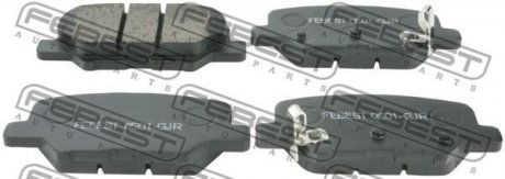 КОЛОДКИ ГАЛЬМІВНІ ЗАДНІ FEBEST 0501-GJR