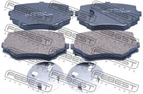 КОЛОДКИ ТОРМОЗНЫЕ ПЕРЕДНИЕ (SUZUKI GRAND VITARA/ESCUDO SQ416/SQ420/SQ625 1998-2006) FEBEST 0701-SQ625F