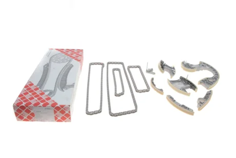 К-т ланцюга ГРМ (4ланцюга+натягувач+6успокоителей) Touareg 3.0TDI -10, AUDI A4/A6/A8/Q7 2,7-3,0TDI FEBI 100488