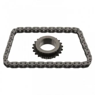 Ланцюг маслонасоса + шестерня к-вала CITROEN 1.2VTi FEBI 100680