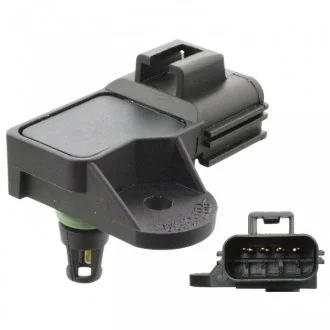 Датчик тиску у впускному колекторі (4 pin) FORD FIESTA V, FOCUS C-MAX, FOCUS I, FOCUS II, GALAXY II, GALAXY MK II, KUGA II, MONDEO III, MONDEO IV, MONDEO V, S-MAX, TRANSIT 1.5D-2.5D 10.00- FEBI 105735