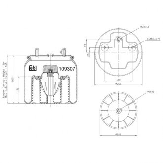 Bellow, air suspension FEBI 109307 (фото 1)