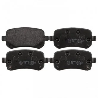 Набор тормозных накладок (сторона установки: задний мост) FEBI 116060