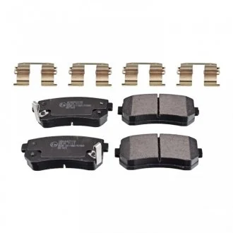 Комплект гальмівних колодок задн, HYUNDAI ACCENT III, I20 I, I30, IX35, KIA CEED, PRO CEED, SPORTAGE II, SPORTAGE III 1.1D-2.4 09.04-12.16 FEBI 116270