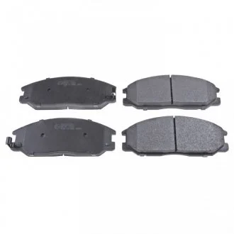 Комплект гальмівних колодок передн, HYUNDAI H-1 CARGO, SANTA FÉ I, SANTA FÉ I/SUV, TERRACAN, LADA NIVA TRAVEL, SSANGYONG ACTYON SPORTS I, KYRON, SUZUKI IGNIS II 1.5-2.9D 08.00- FEBI 116324