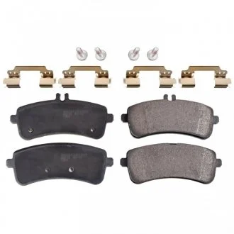 Комплект гальмівних колодок задн, MERCEDES AMG GT (C190), AMG GT (R190), S (A217), S (C217), S (W222, V222, X222) 3.0H-6.0 05.13-12.21 FEBI 16969