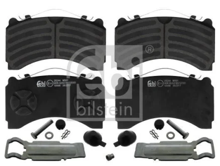 Комплект гальмівних колодок задн KNORR MERCEDES ACTROS, ACTROS MP2 / MP3, ACTROS MP4 / MP5, ANTOS, AROCS, ATEGO, AXOR, AXOR 2, ECONIC, ECONIC 2 471.943-OM936.974 04.96- FEBI 16996