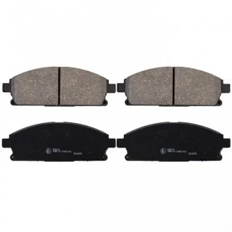 Комплект гальмівних колодок передн, NISSAN PATHFINDER II, QUEST, X-TRAIL I 2.0-3.5 09.97- FEBI 170241