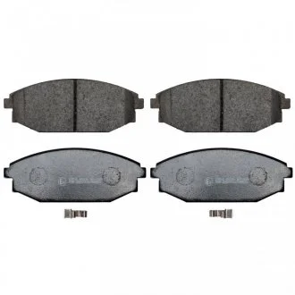 Комплект гальмівних колодок передн, HYUNDAI GALLOPER I, GALLOPER II 2.5D/3.0 08.91-12.03 FEBI 170266