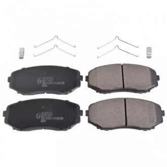 Комплект гальмівних колодок передн, MAZDA CX-7, CX-9, MITSUBISHI ECLIPSE CROSS, GRANDIS, L200, L200 / TRITON, OUTLANDER III, PAJERO PININ I, PAJERO SPORT III 1.5-3.7 10.99- FEBI 170903