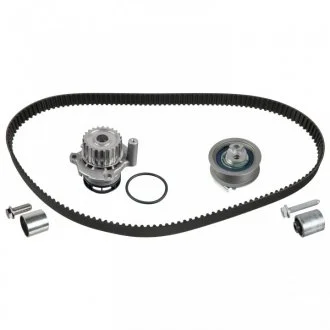 Фото комплект ГРМ (ремінь + ролик + водяний насос) AUDI A1, A3, A4 B6, A4 B7, A6 C6, TT, SEAT ALTEA, ALTEA XL, EXEO, EXEO ST, LEON, TOLEDO III, SKODA OCTAVIA II, VW EOS, GOLF V, GOLF VI 2.0 07.02-11.17 FEBI 172713 Комплект ГРМ (ремінь + ролик + водяний насос) AUDI A1, A3, A4 B6, A4 B7, A6 C6, TT, SEAT ALTEA, ALTEA XL, EXEO, EXEO ST, LEON, TOLEDO III, SKODA OCTAVIA II, VW EOS, GOLF V, GOLF VI 2.0 07.02-11.17 FEBI 172713