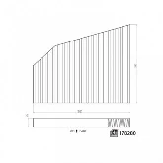 Фільтр салону (вугілля) MODEL X 15- FEBI 178280
