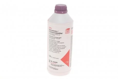 Фото антифриз ліловий концентрат G12+ (Каністра 1,5л) FEBI 19400 Антифриз ліловий концентрат G12+ (Каністра 1,5л) FEBI 19400