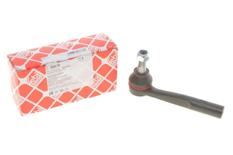 Рульовий наконечник Прав OPEL ASTRA H, ASTRA H CLASSIC, ASTRA H GTC, ASTRA H/KOMBI, MERIVA B, ZAFIRA B, ZAFIRA B/MINIVAN 1.2-2.2 01.04- FEBI 26636