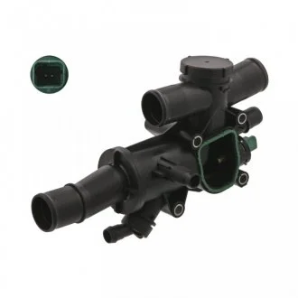 Фото термостат з корпусом, ущільненням та термовимикачем FIAT/Ford/Peugeot FEBI 36180 Термостат з корпусом, ущільненням та термовимикачем FIAT/Ford/Peugeot FEBI 36180