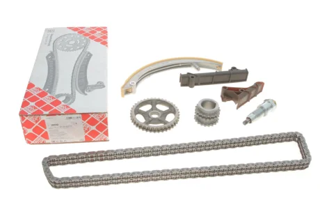 К-т ланцюга р/вала (ланцюг+3 планки+2 шестерні+натягувач) OM601-603 FEBI 36592