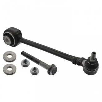 Поперечный рычаг подвески с болтом, контргайкой и распорными кольцами (сторона установки: снизу, спереди, передний мост справа) FEBI 45293