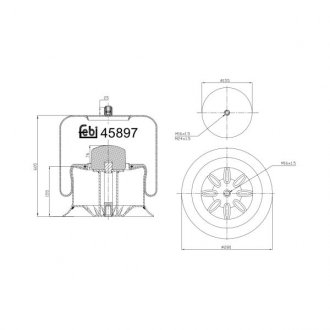 Air Gaiter FEBI 45897 (фото 1)