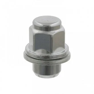 Гайка колеса (M12x1,5, довжина: 37,5мм, розмір вкручування: 21мм, плаский, кількість штук в упаковці: 1шт) CITROEN C4 AIRCROSS, C-CROSSER, C-CROSSER ENTERPRISE, FIAT FULLBACK 1.0-Electric 03.79- FEBI 46663