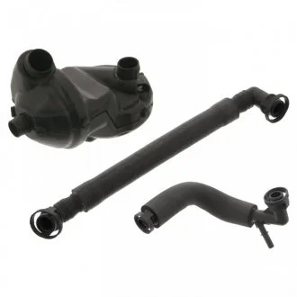 Фото к-кт відводу повітря из картера (клапан + 2шт. патрубки) BMW E46 FEBI 47264 К-кт відводу повітря из картера (клапан + 2шт. патрубки) BMW E46 FEBI 47264