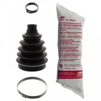 Фото ремонтний комплект пильника шарніра рівних кутових швидкостей, з елементами монтажу FEBI 49885 Ремонтний комплект пильника шарніра рівних кутових швидкостей, з елементами монтажу FEBI 49885