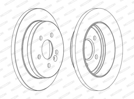 Диск тормозной FERODO DDF1037C