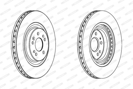 Диск тормозной FERODO DDF1085C1