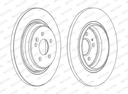 Диск гальмівний FERODO DDF1099C