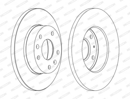 Диск тормозной FERODO DDF1100C