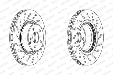 Гальмівний диск FERODO DDF1120C1