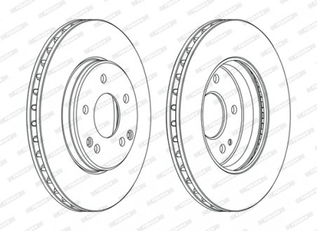 Диск тормозной FERODO DDF1134C