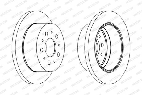 Диск тормозной FERODO DDF1144C