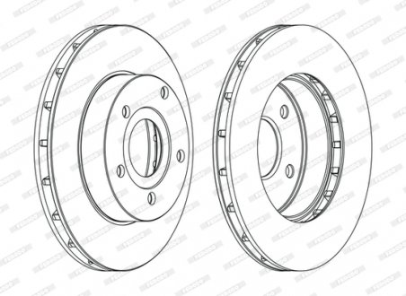 Диск тормозной FERODO DDF1169C