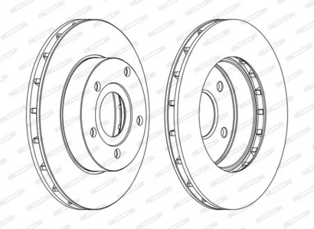 Диск гальмівний FERODO DDF1169C