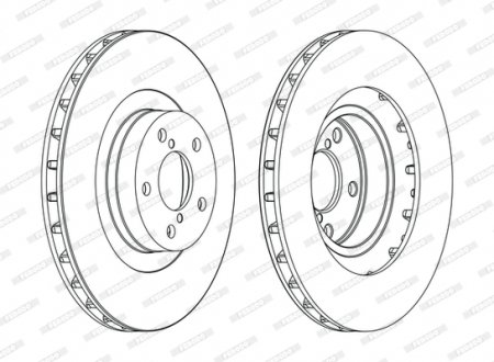 Тормозной диск FERODO DDF1175C