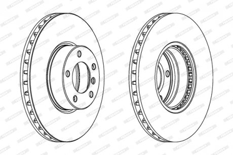 Диск тормозной FERODO DDF1202C1 (фото 1)