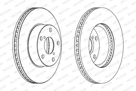 Гальмівний диск FERODO DDF1216C