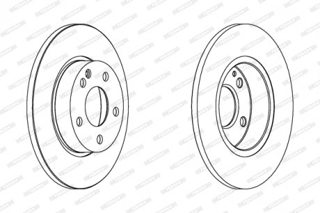 Диск тормозной FERODO DDF1219C (фото 1)