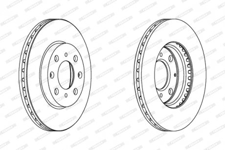 Диск тормозной FERODO DDF1231C (фото 1)