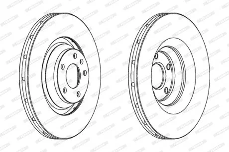 Тормозной диск FERODO DDF1238C1