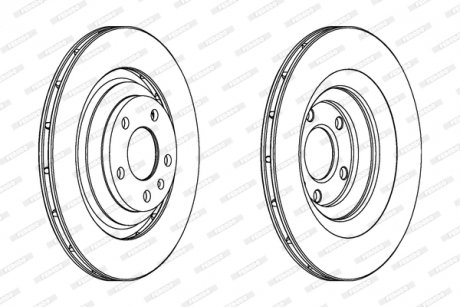 Диск тормозной FERODO DDF1240C