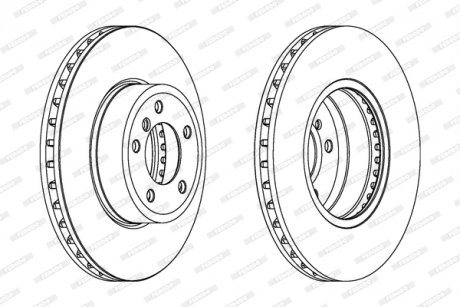 Диск тормозной FERODO DDF1242C1